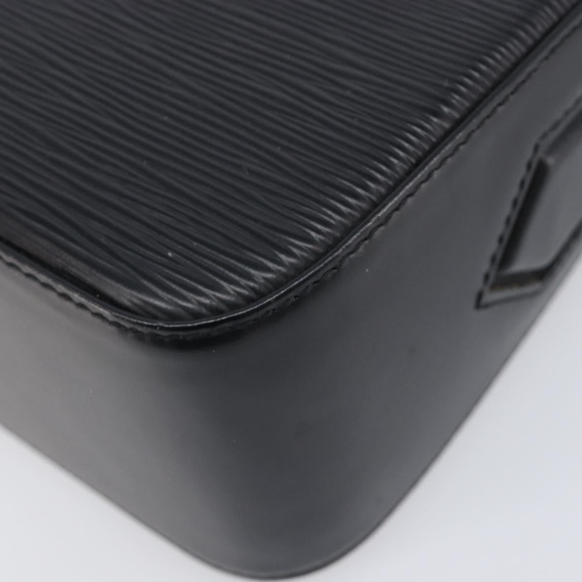 Louis Vuitton Buci Epi Leather, Black, Leather, Handbag