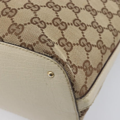 Gucci Horsebit Handle GG Canvas, Beige, Canvas, Tote Bag