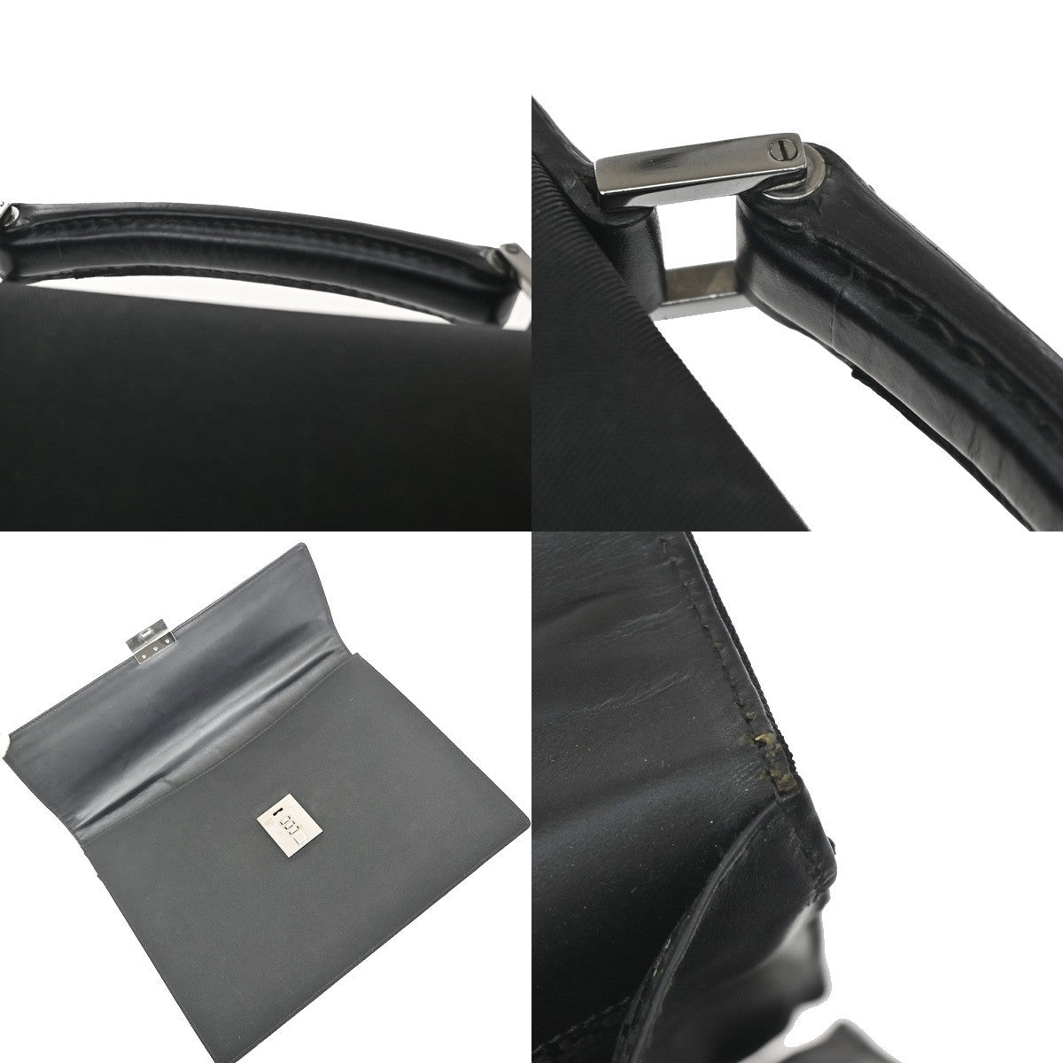 Gucci Briefcase Canvas, Black, Canvas, Briefcase