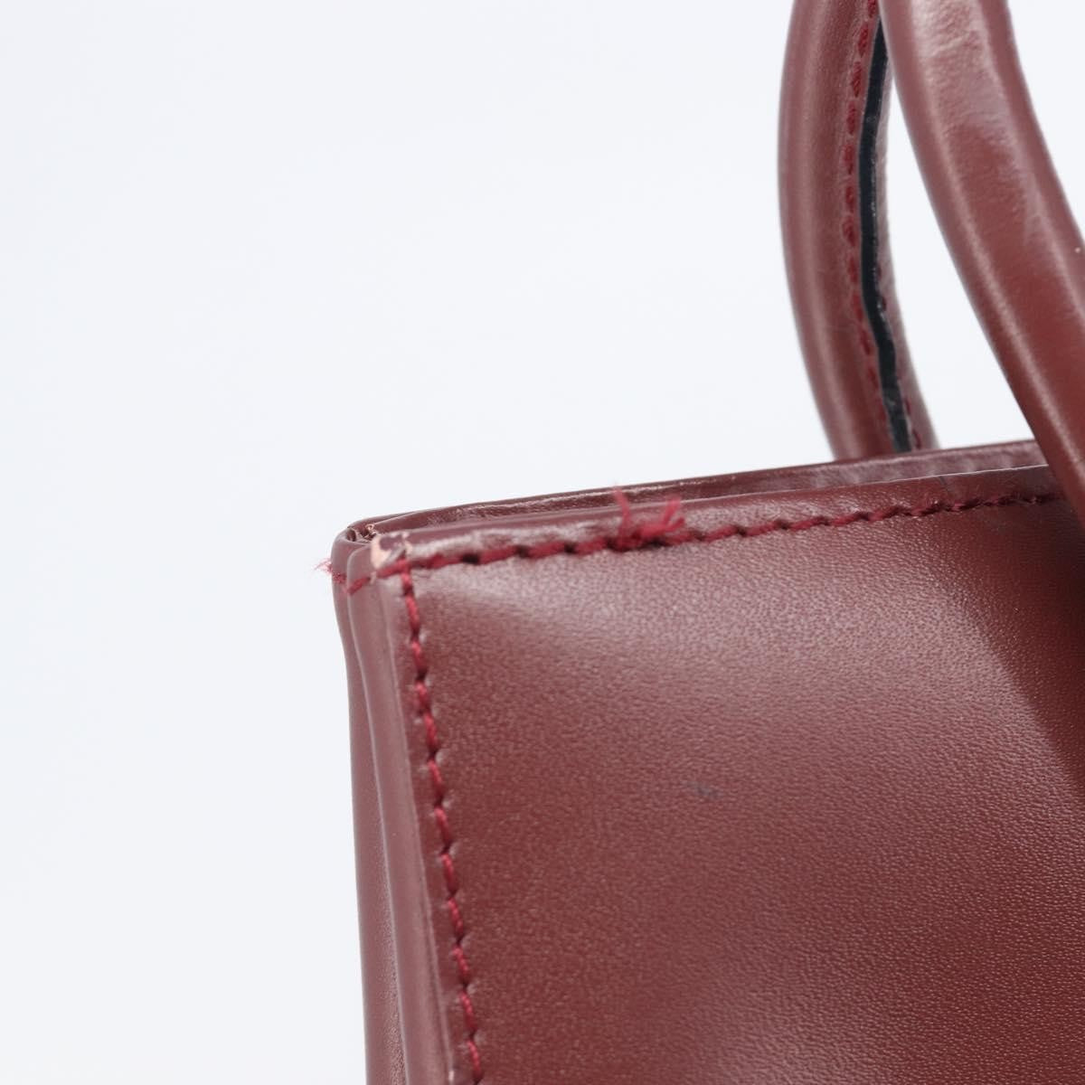 Cartier Must Line Leather, Burgundy, Leather, Handbag