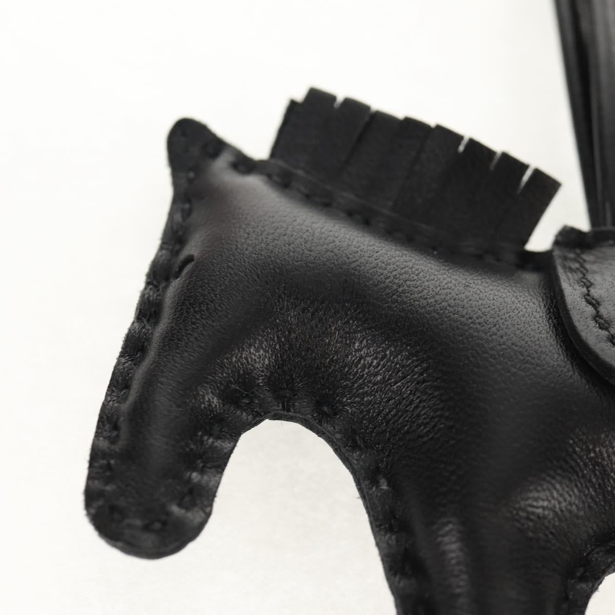 Hermes So Black GriGri Rodeo Bag Charm Leather, Black, Leather, Charm
