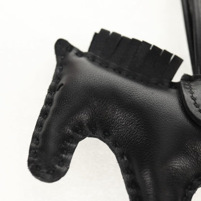 Hermes So Black GriGri Rodeo Bag Charm Leather, Black, Leather, Charm
