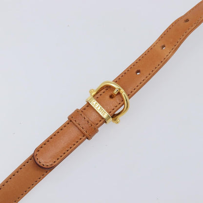 Celine Vintage Macadam Canvas and Leather, Beige, Canvas, Shoulder Bag