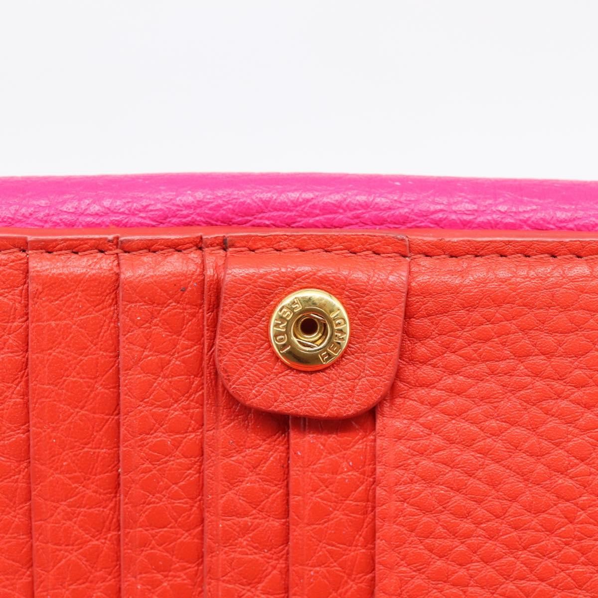Fendi Selleria Peekaboo Leather, Pink, Leather, Wallet
