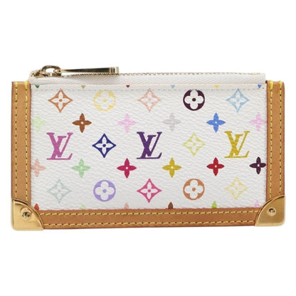 Louis Vuitton Pochette Clés Monogram Canvas, White, Canvas, Wallet