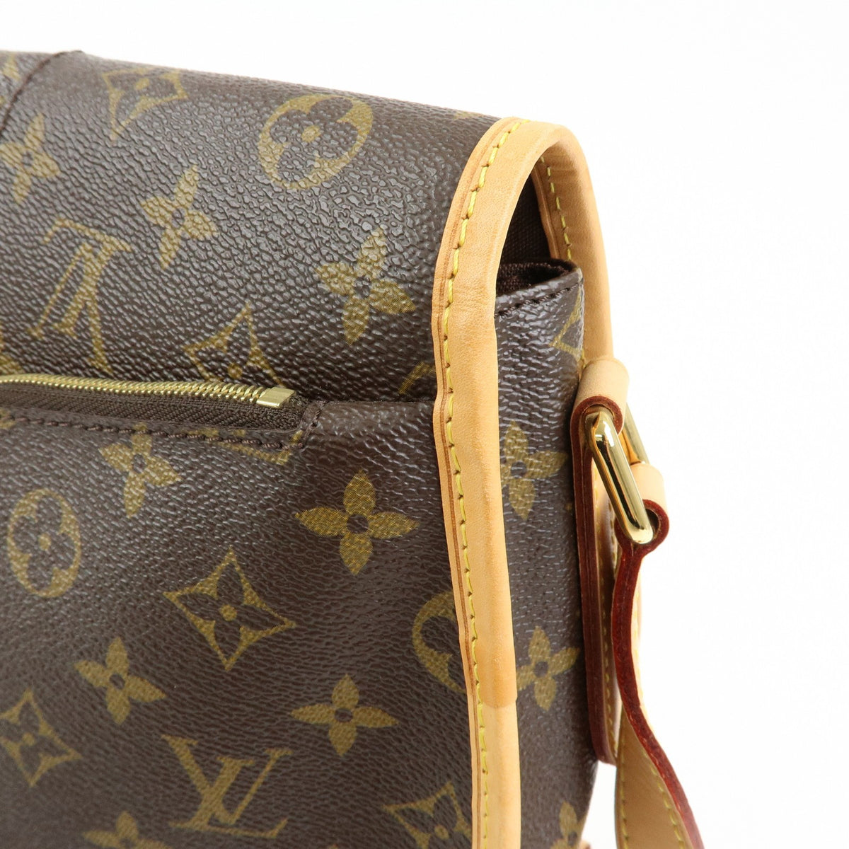 Louis Vuitton Menilmontant Monogram Canvas, Brown, Canvas, Handbag