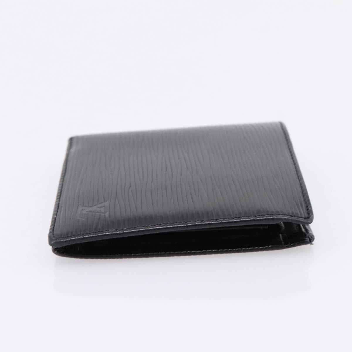 Louis Vuitton Marco Epi Leather, Black, Leather, Wallet