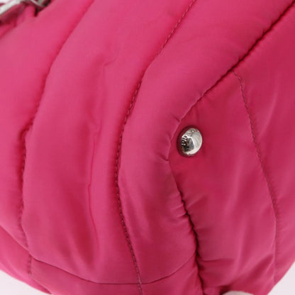 Prada Bomber Tessuto, Pink, Nylon, Tote Bag