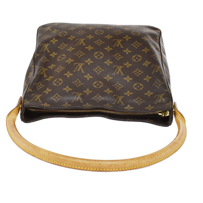 Louis Vuitton Looping Monogram Canvas, Brown, Canvas, Handbag