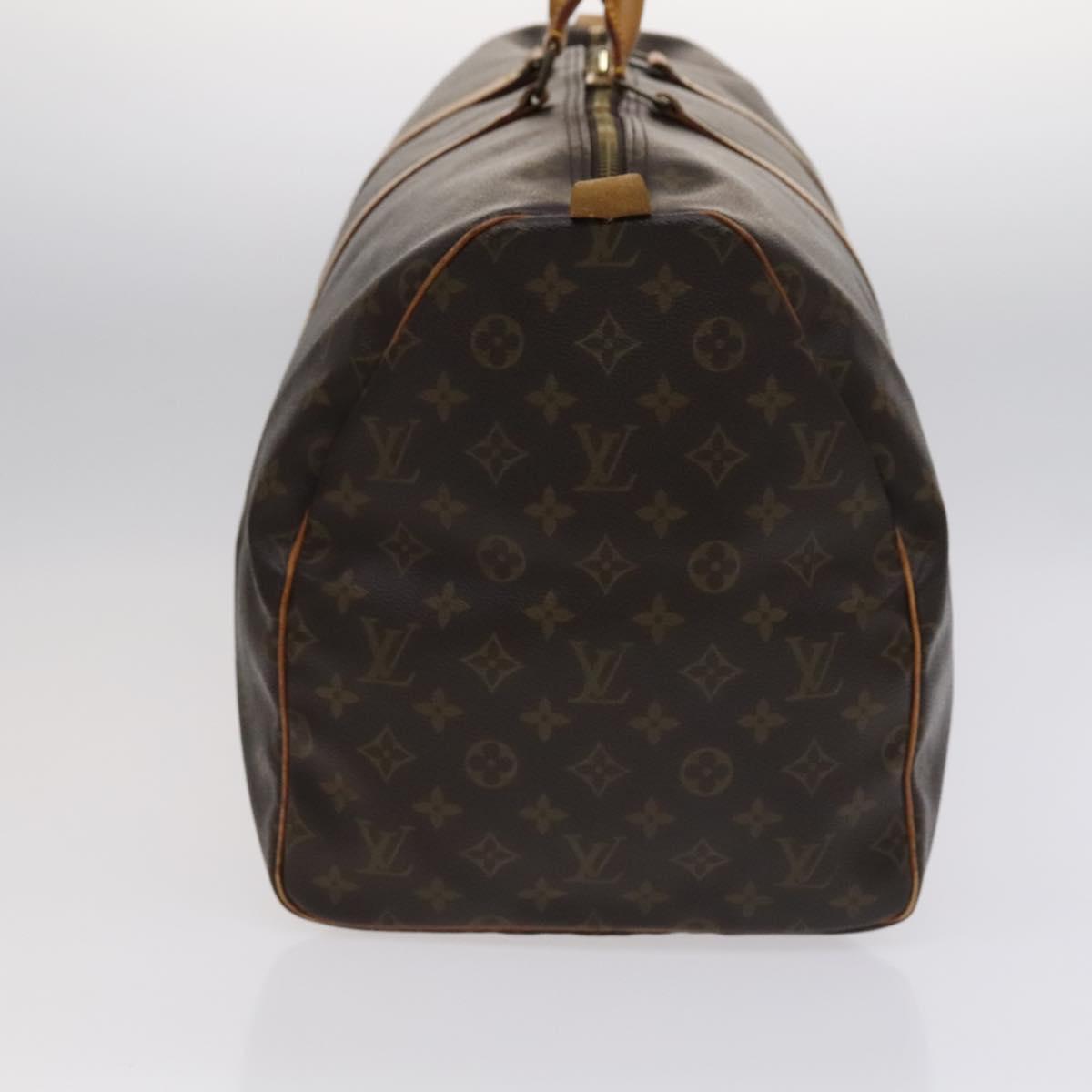 Louis Vuitton Keepall Bag Monogram Canvas, BROWN, CANVAS, Travel bag