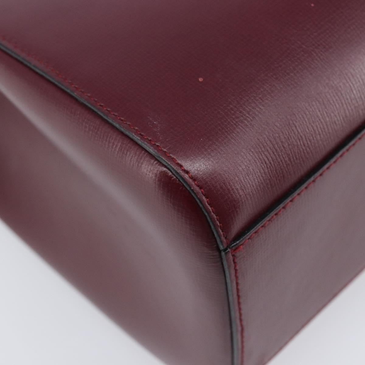 Cartier Must de cartier Leather, Burgundy, Leather, Shoulder Bag