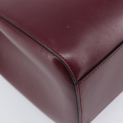 Cartier Must de cartier Leather, Burgundy, Leather, Shoulder Bag