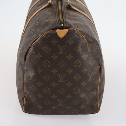Louis Vuitton Keepall Bag Monogram Canvas, BROWN, CANVAS, Travel bag