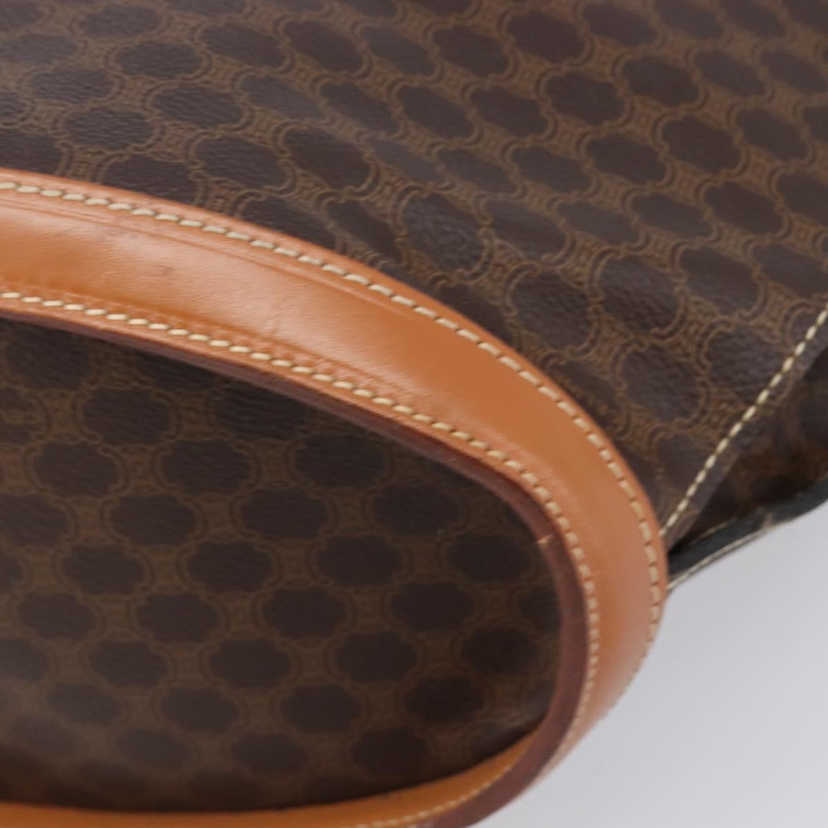 Celine Macadam Canvas and leather, Brown, Canvas, Tote Bag