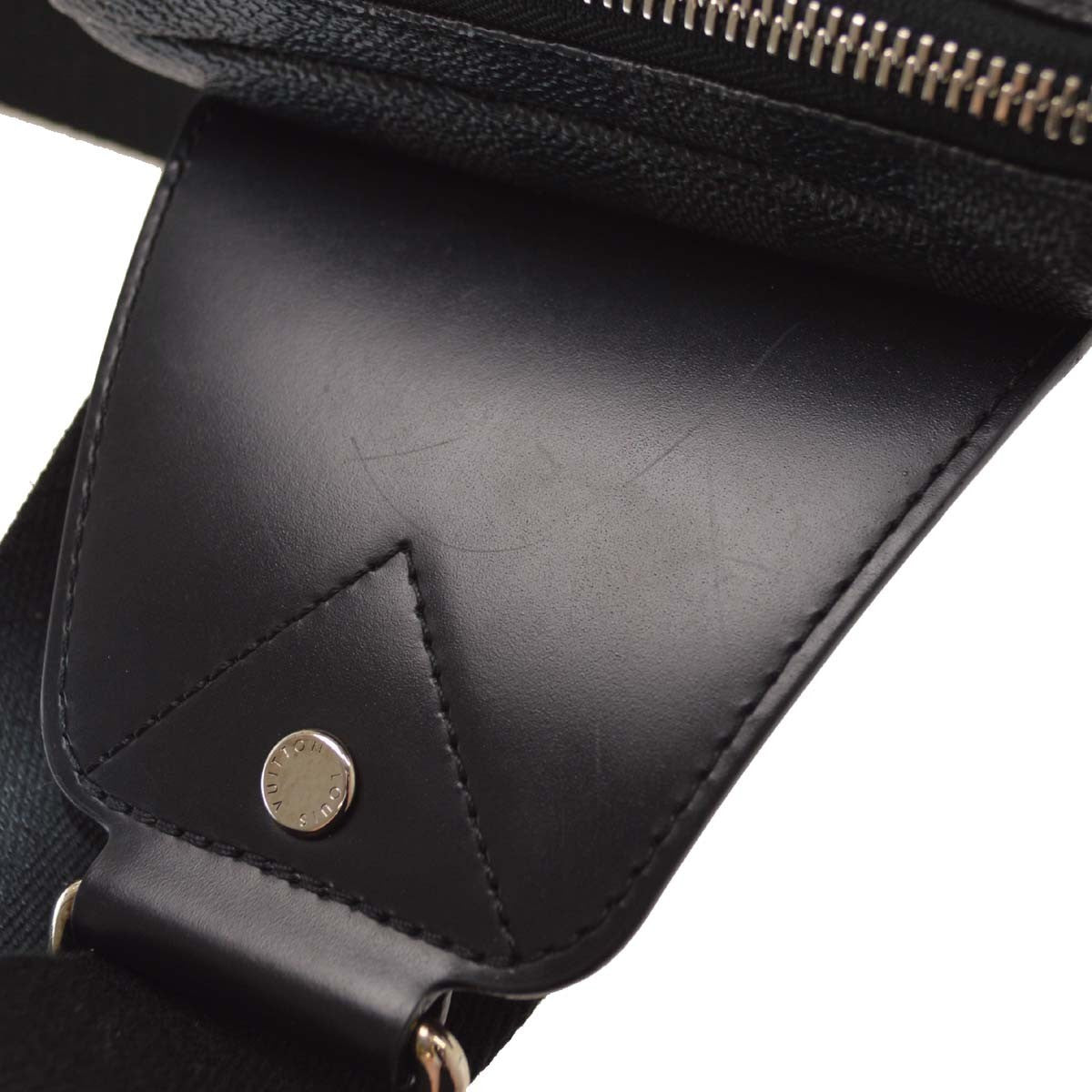 Louis Vuitton Avenue Sling Damier Graphite, Black, Canvas, Handbag