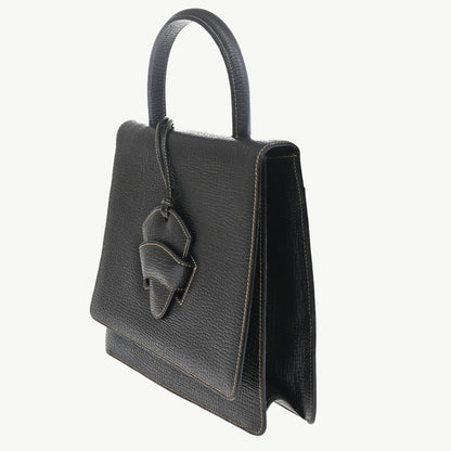 Loewe Barcelona Top Handle Leather, Black, Leather, Handbag