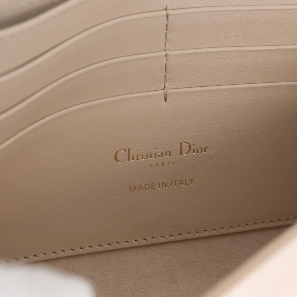 Christian Dior Bobby Flap Leather, Beige, Leather, Shoulder Bag