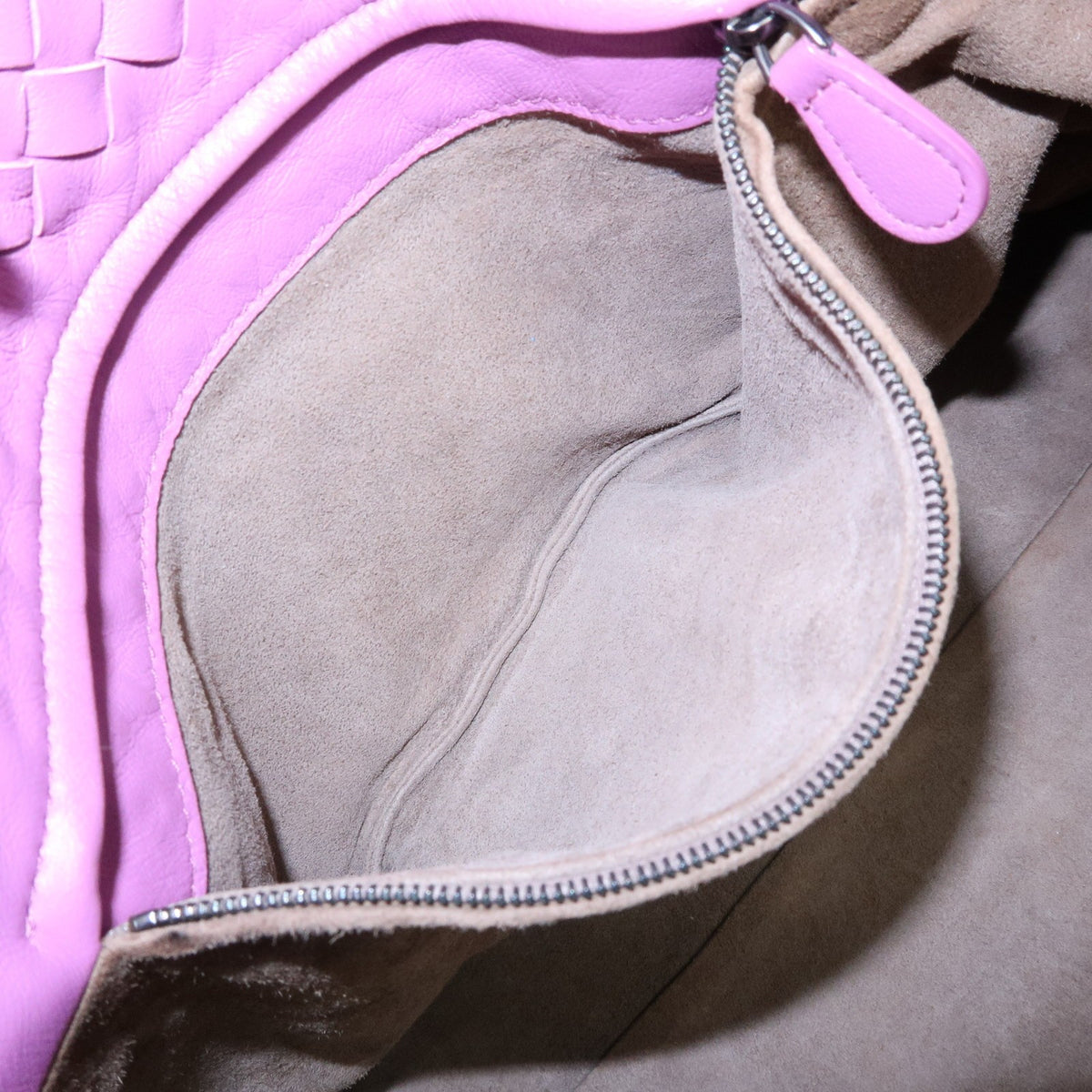 Bottega Veneta Garda Intrecciato Nappa, Purple, Leather, Handbag