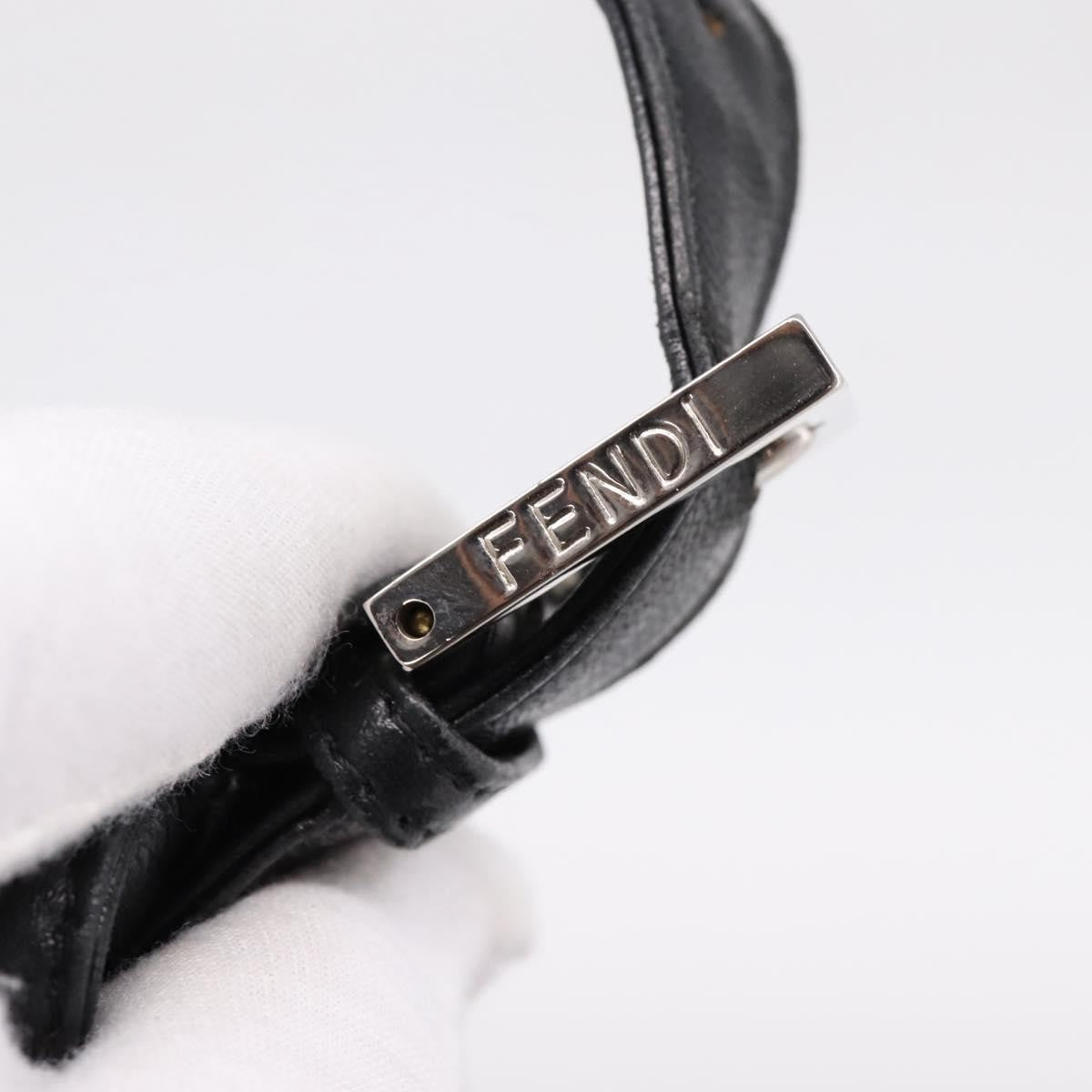 Fendi Mamma Baguette Zucca Jacquard Velvet, Black, Leather, Shoulder Bag