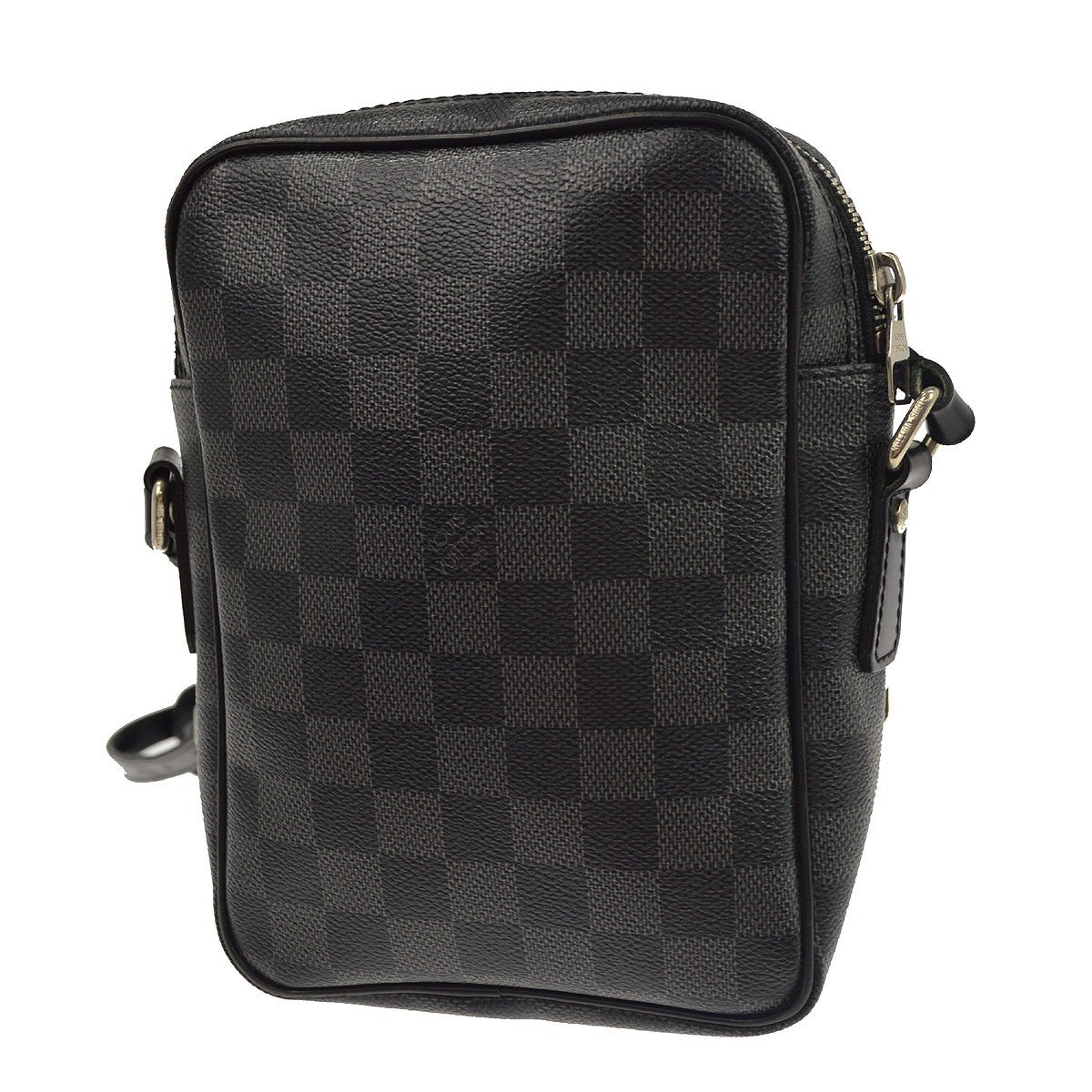 Louis Vuitton Rem Damier Graphite, Black, Canvas, Handbag