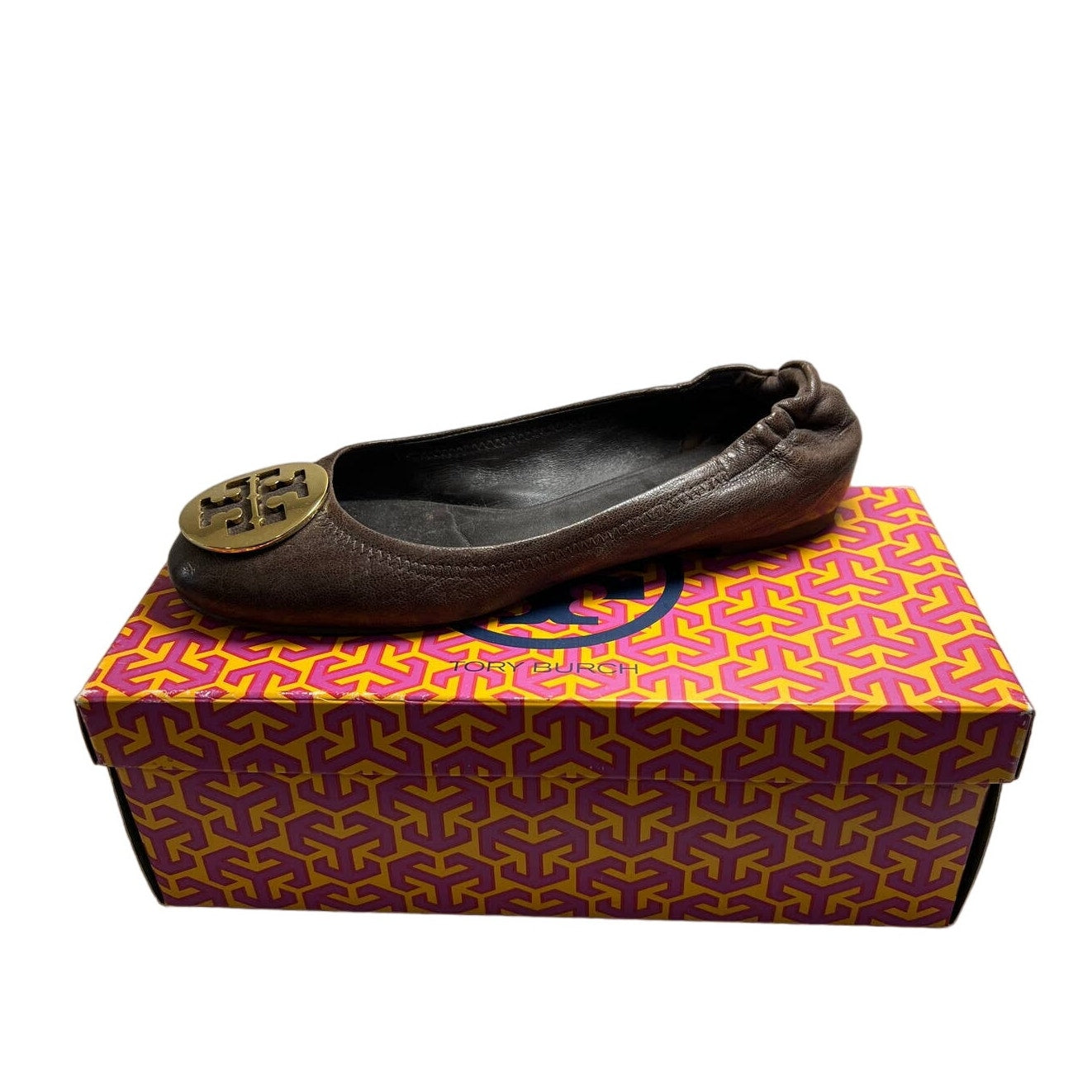 Φλατ μπαλέτο Tory Burch Minnie Travel 39 καφέ