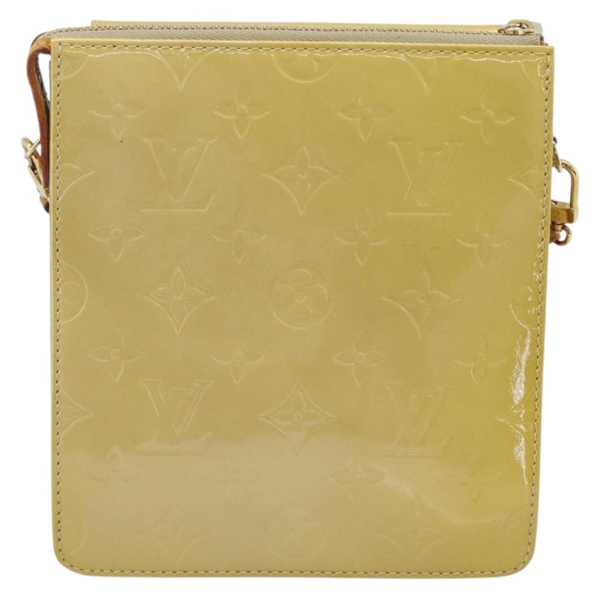 Louis Vuitton Mott Monogram Vernis, Beige, Patent Leather, Clutch