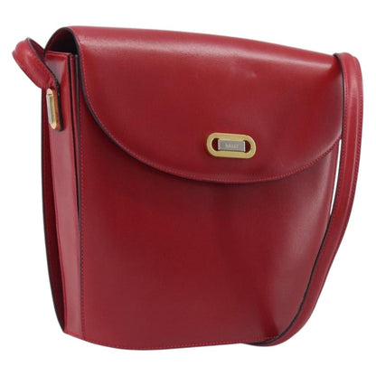 Bally Vintage Leather, Red, Leather, Shoulder Bag