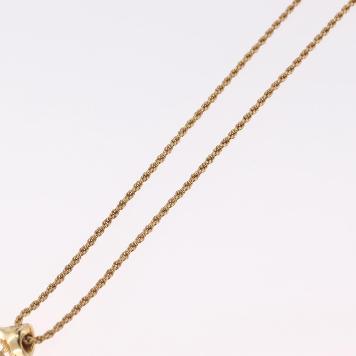 Christian Dior Vintage CD Heart Pendant Metal, Gold, Metal, Necklace