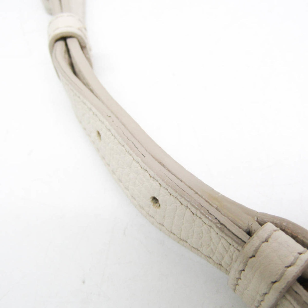 Bottega Veneta Palmellato Convertible Belt Leather, White, Leather, Handbag
