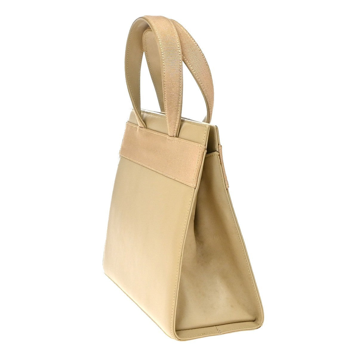 Salvatore Ferragamo Convertible Vara Bow Leather, Beige, Leather, Tote Bag