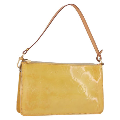 Louis Vuitton Lexington Pochette Monogram Vernis, Beige, Patent Leather, Clutch