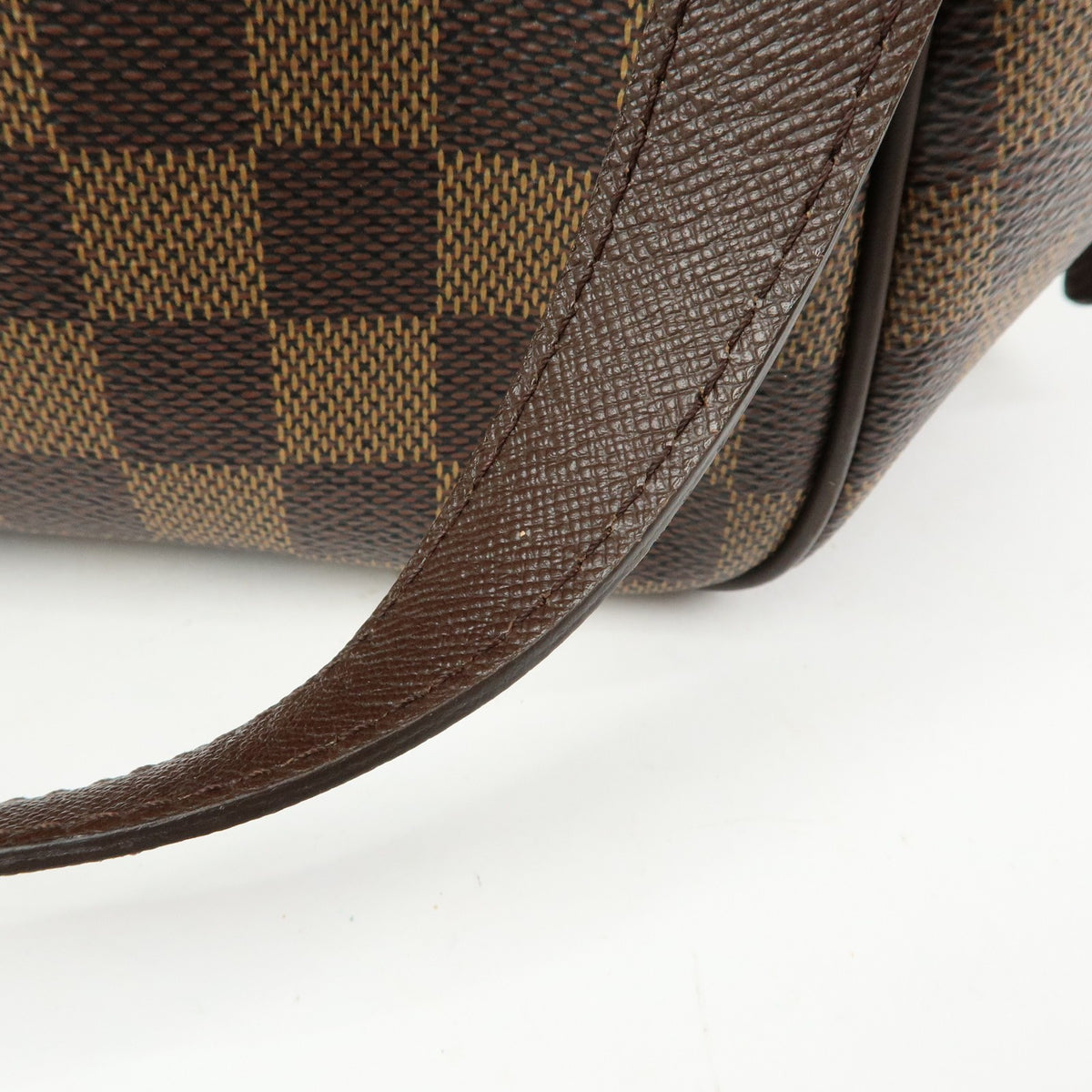 Louis Vuitton Belem Damier, Brown, Canvas, Handbag