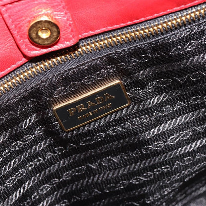 Prada Bow Tote Tessuto with Leather, Red, Nylon, Tote Bag