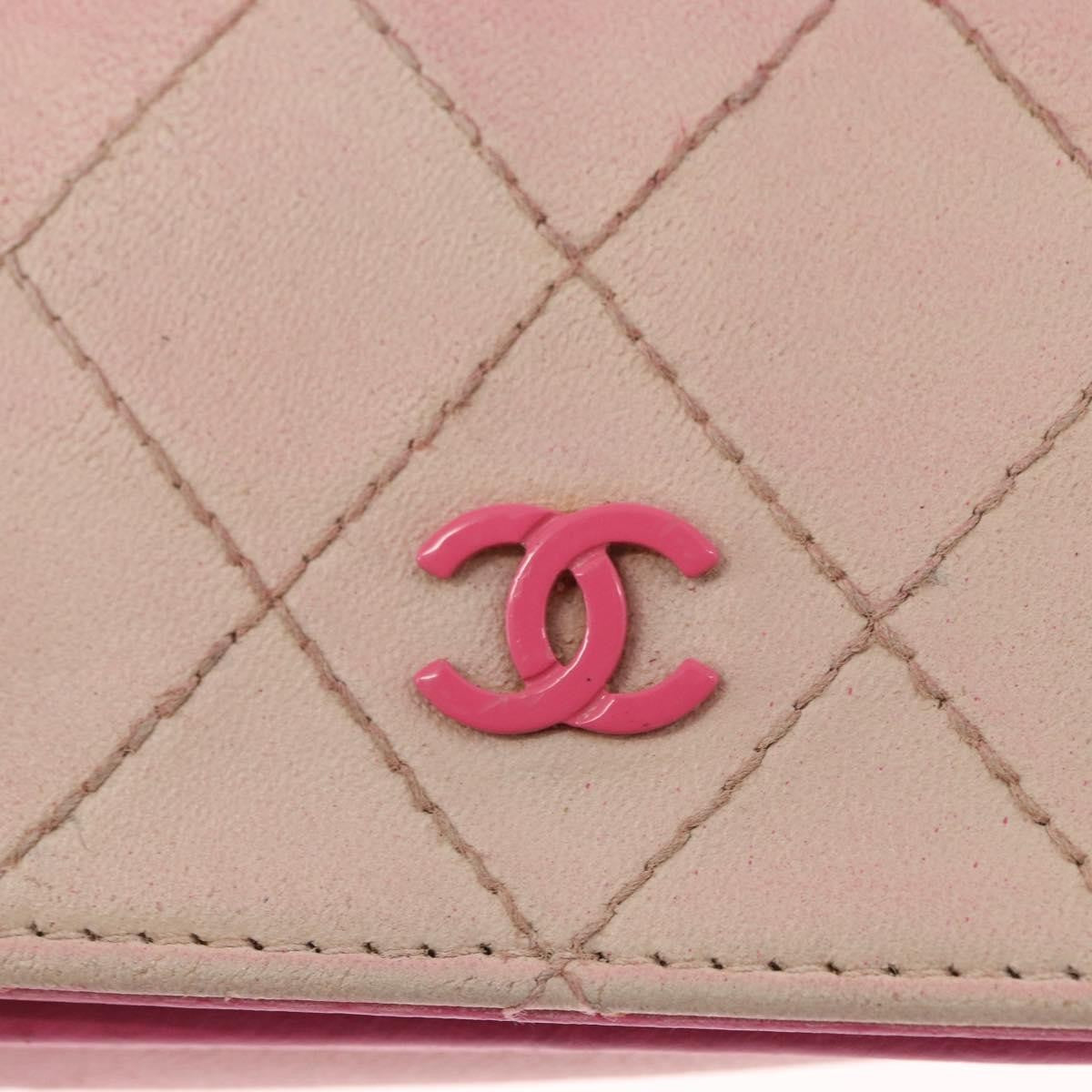 Chanel Wallet on Chain Quilted Ombre Lambskin, Pink, Leather, Crossbody Bag
