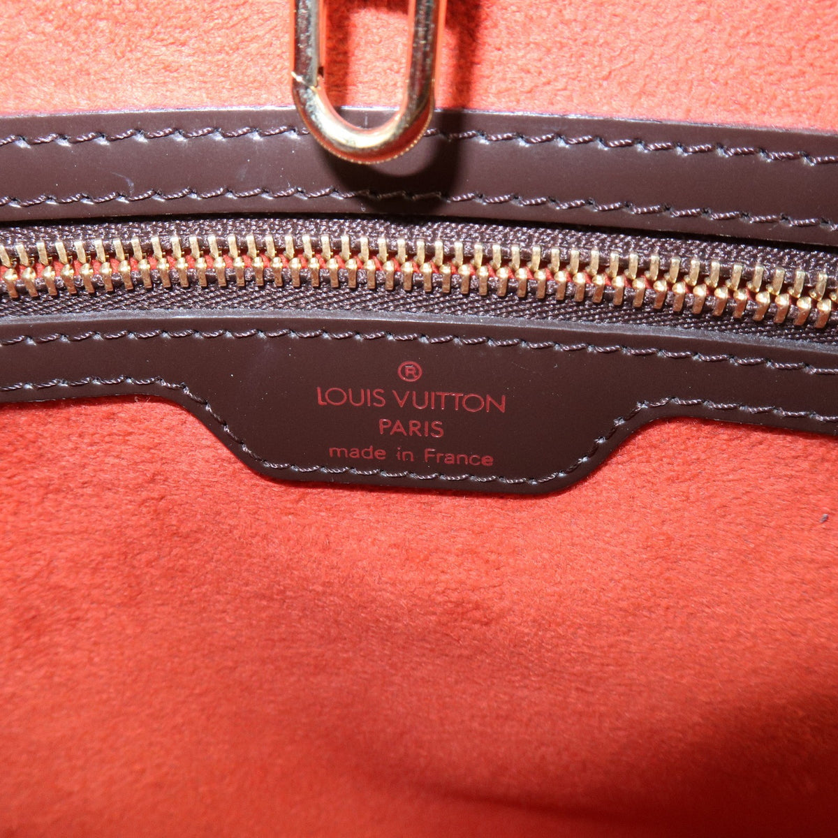 Louis Vuitton Manosque Damier, Brown, Canvas, Handbag