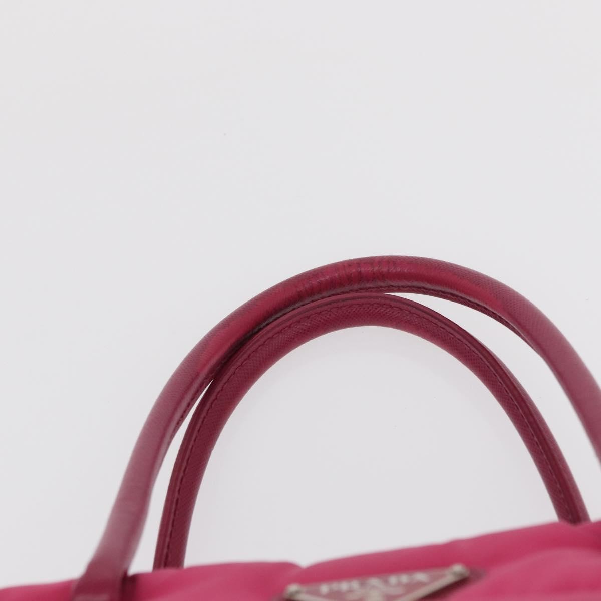 Prada Bomber Tessuto, Pink, Nylon, Tote Bag