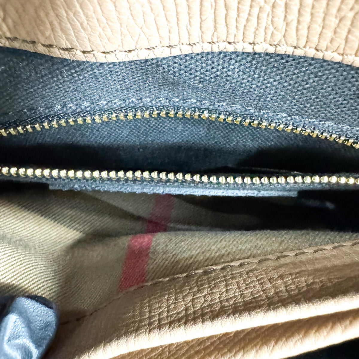 Burberry Camberley Top Handle Leather, Brown, Leather, Handbag