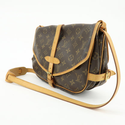 Louis Vuitton Saumur Monogram Canvas, Brown, Canvas, Shoulder Bag