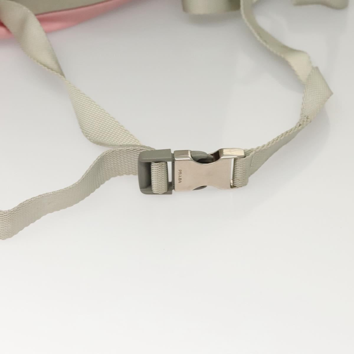 Prada Single Buckle Pocket Tessuto, Pink, Nylon, Backpack
