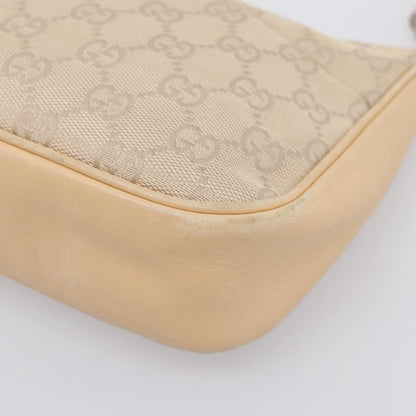 Gucci Bamboo Top Handle GG Canvas, Beige, Canvas, Handbag