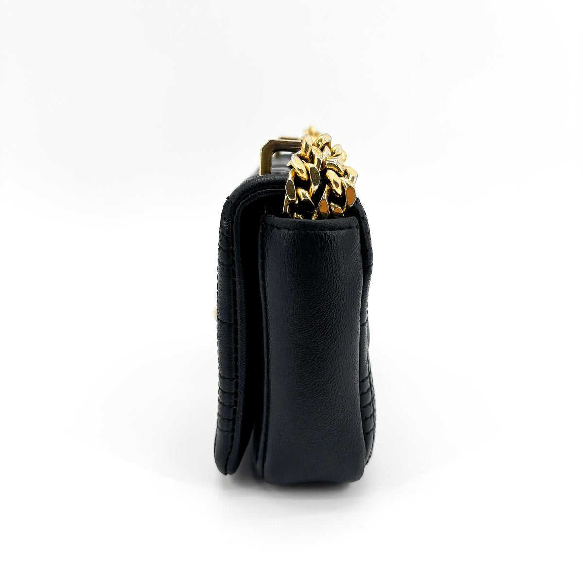 Burberry Lola Bum Quilted Lambskin, Black, Leather, Handbag