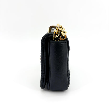 Burberry Lola Bum Quilted Lambskin, Black, Leather, Handbag
