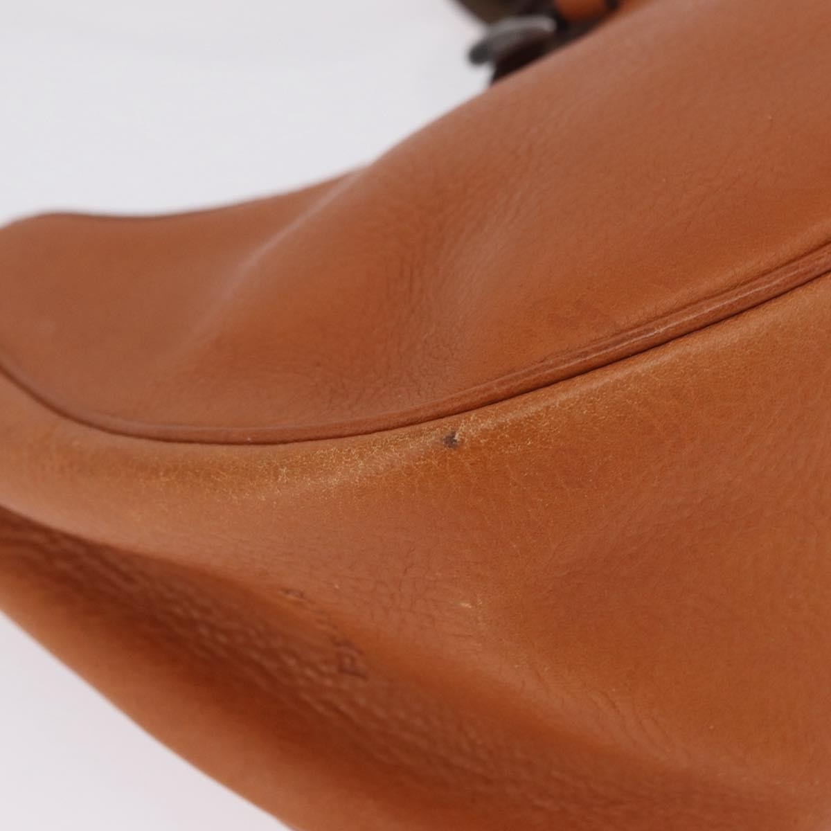 Prada Shoulder Leather, Brown, Leather, Shoulder Bag