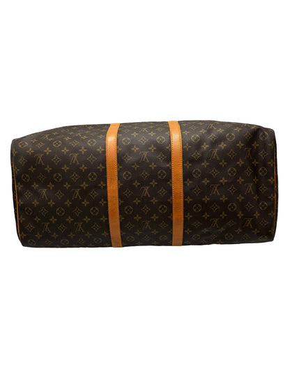 Louis Vuitton Keepall Monogram Canvas, Brown, Canvas, Travel Bag