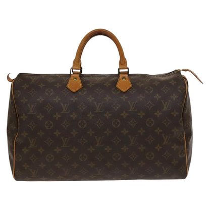 Louis Vuitton Speedy Handbag Monogram Canvas, BROWN, CANVAS, Handbag