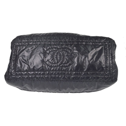 Chanel Coco Cocoon Bowling Quilted Nylon, Black, Nylon, Handbag