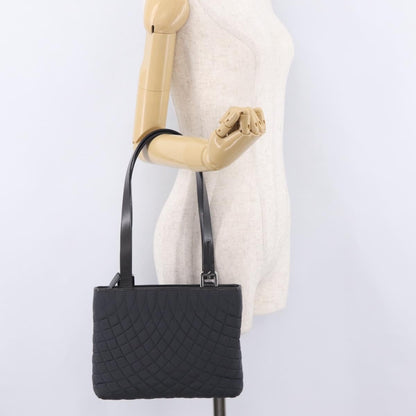 Bally Handbag Quilted Nylon, Black, Nylon, Handbag