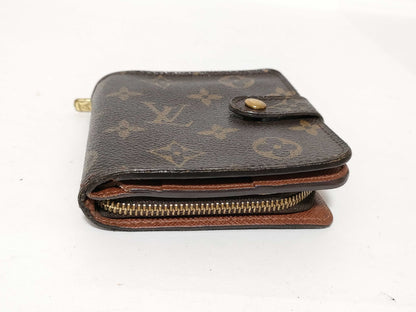 Louis Vuitton Compact Zip Perforated Monogram Canvas, Brown, Canvas, Wallet