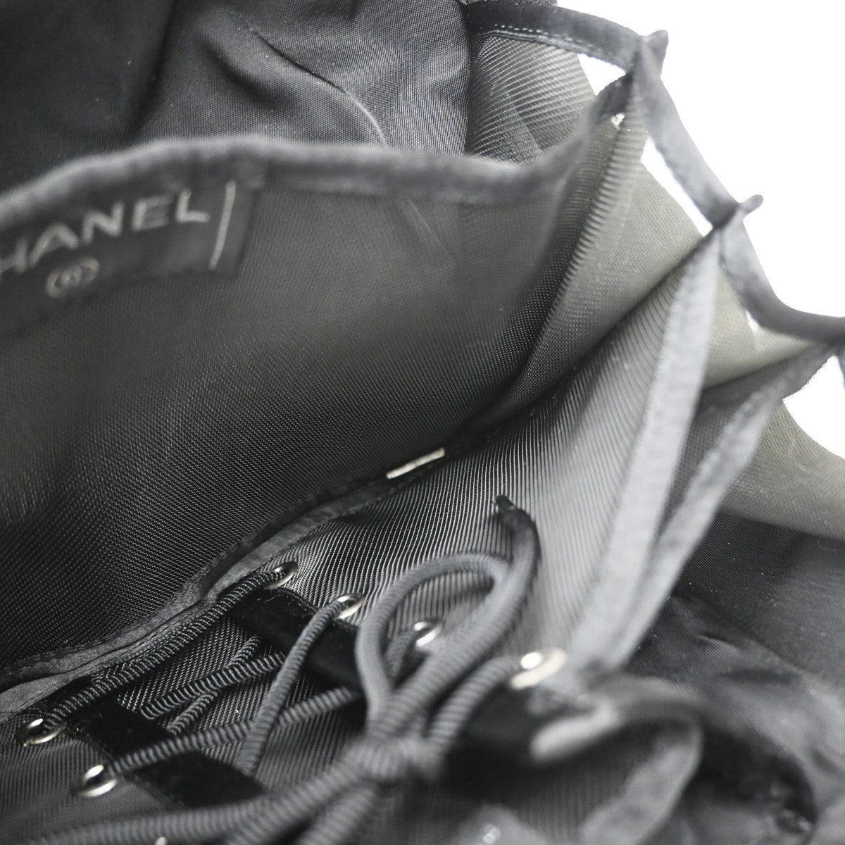 Chanel Millennium 2005 Jersey, Black, Canvas, Handbag