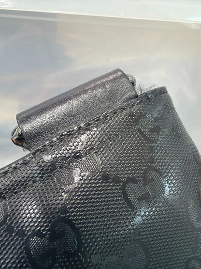 Gucci Crossbody GG Imprime, Black, Canvas, Crossbody Bag